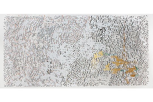 Untitled [Gold with Gold line]