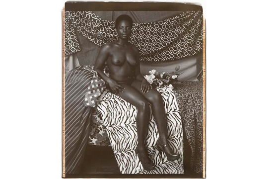 Portrait of Marie Sitting in Black and White